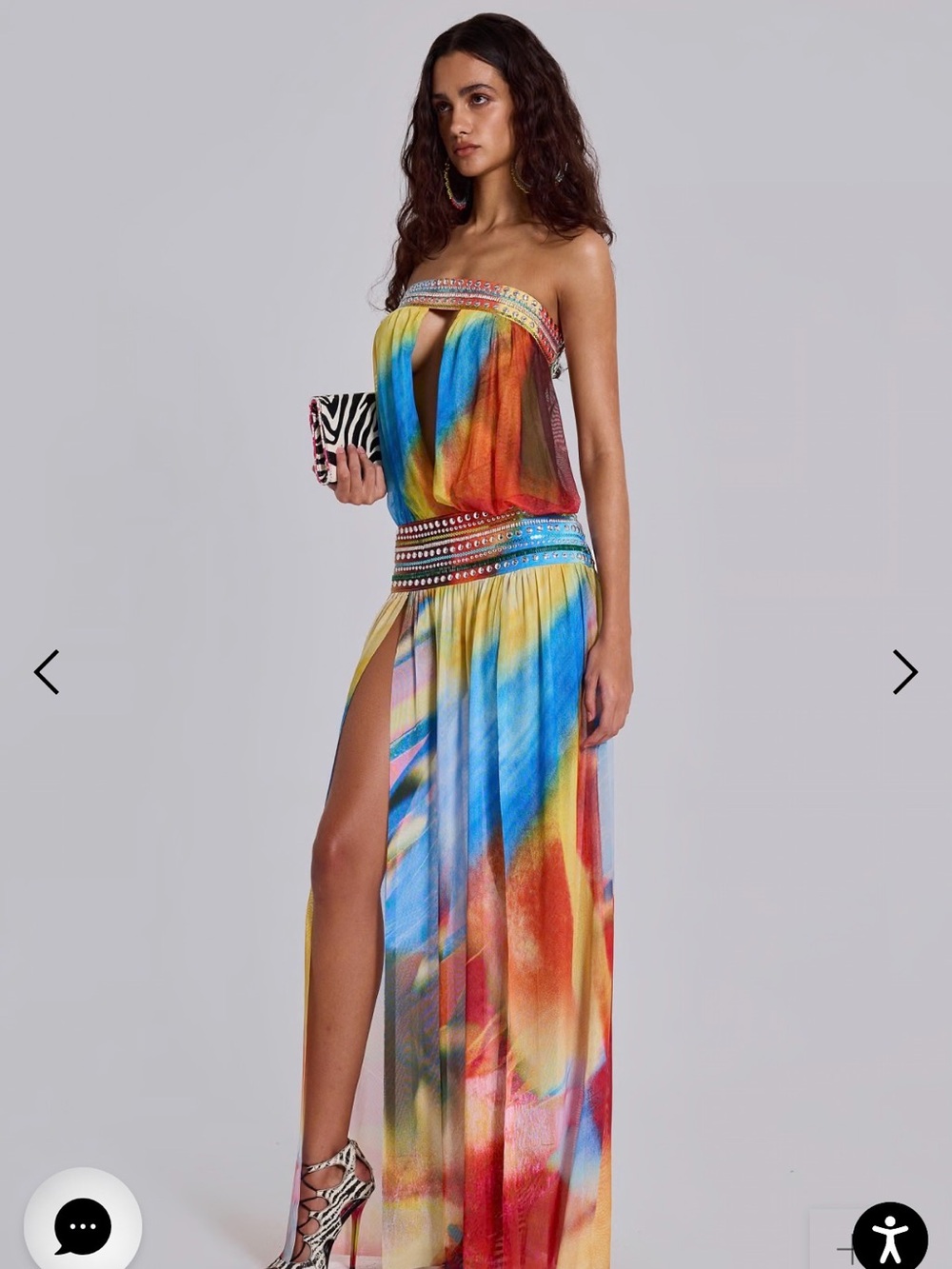 Jaded London Lucia Bandeau Maxi Dress